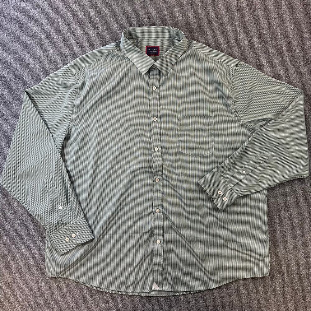 UNTUCKit Men's Ripasso Performance Shirt Relax Fit Long Sleeve Collar Shirt XXXL